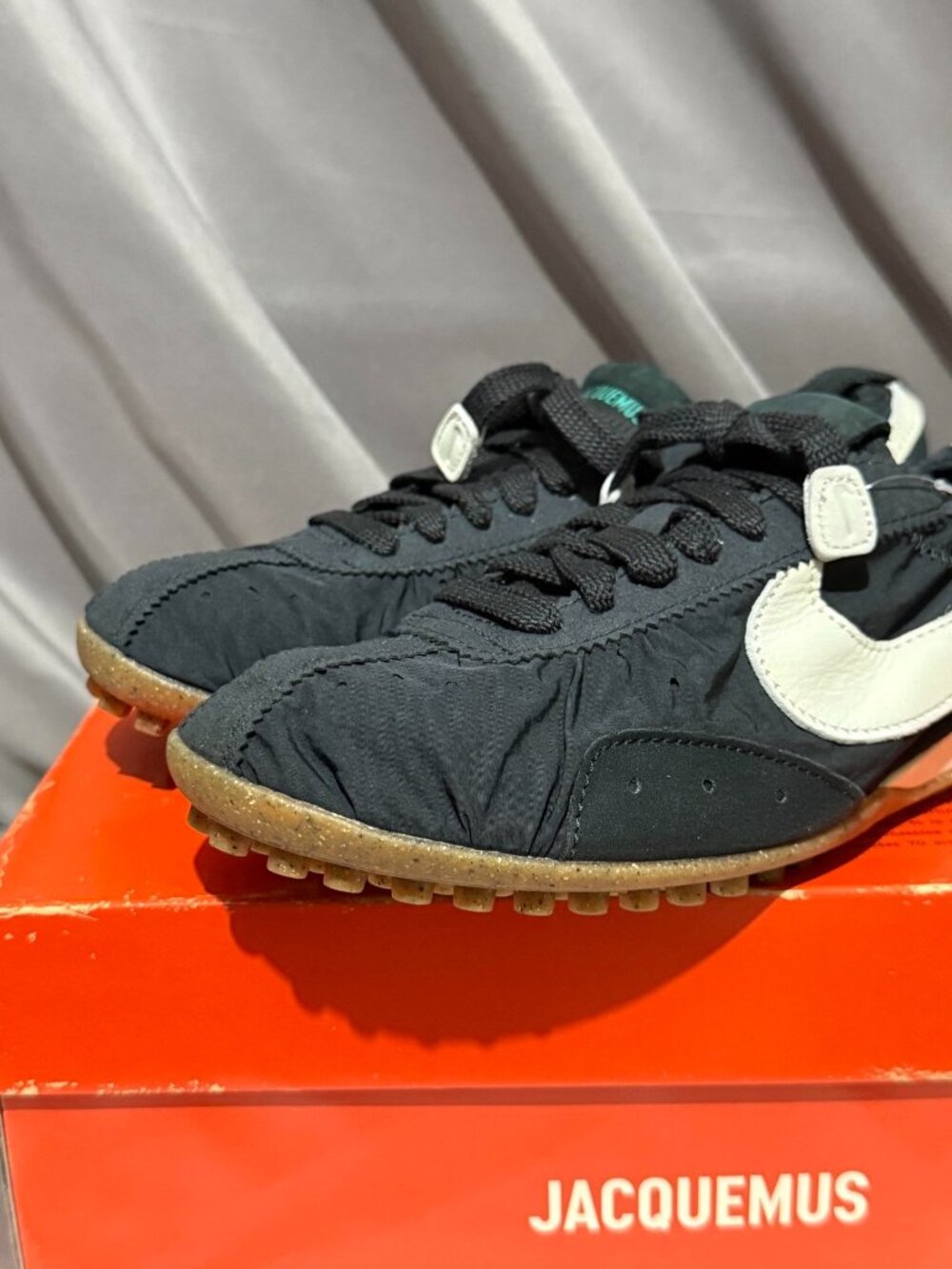Nike x Jacquemus Moon Shoe Off Noir Black Sz US 7.5W/ EU 38.5 - Picture 5 of 9